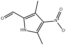 3,5-Dimethyl-4-nitro-1H-pyrrole-2-carbaldehyde 化学構造式