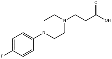 3-[4-(4-fluorophenyl)piperazin-1-yl]propanoic acid 结构式