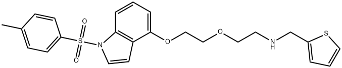 439094-58-3 [2-(2-{[1-(4-methylbenzenesulfonyl)-1H-indol-4-yl]oxy}ethoxy)ethyl][(thiophen-2-yl)methyl]amine