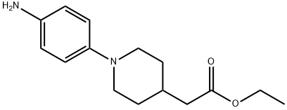 Ethyl 1-(4-aminophenyl)-4-piperidineacetate Structure