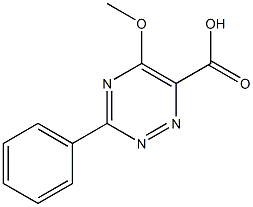 5-methoxy-3-phenyl-1,2,4-triazine-6-carboxylic acid,,结构式