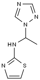 N-[1-(1H-1,2,4-triazol-1-yl)ethyl]-1,3-thiazol-2-amine,,结构式