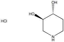 (3R,4R)-rel-3,4-Piperidinediol Hydrochloride Structure