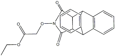 ethyl 2-{[16,18-dioxo-17-azapentacyclo[6.6.5.0~2,7~.0~9,14~.0~15,19~]nonadeca-2(7),3,5,9(14),10,12-hexaen-17-yl]oxy}acetate Struktur