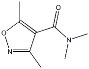 4-Isoxazolecarboxamide,N,N,3,5-tetramethyl-(9CI) 化学構造式