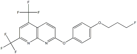 1,8-Naphthyridine,7-[4-(3-fluoropropoxy)phenoxy]-2,4-bis(trifluoromethyl)-(9CI) Structure
