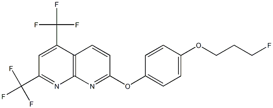 1,8-Naphthyridine,7-[4-(3-fluoropropoxy)phenoxy]-2,4-bis(trifluoromethyl)-(9CI) Struktur