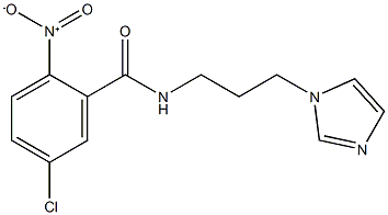 5-chloro-N-[3-(1H-imidazol-1-yl)propyl]-2-nitrobenzamide 结构式