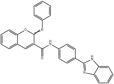 478342-78-8 (2Z)-N-[4-(1H-1,3-benzodiazol-2-yl)phenyl]-2-(phenylimino)-2H-chromene-3-carboxamide