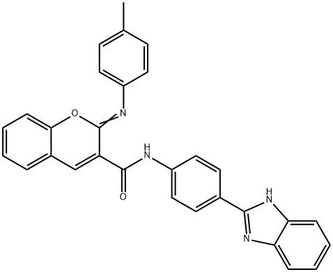 478342-82-4 (2Z)-N-[4-(1H-1,3-benzodiazol-2-yl)phenyl]-2-[(4-methylphenyl)imino]-2H-chromene-3-carboxamide