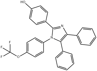 4-{4,5-diphenyl-1-[4-(trifluoromethoxy)phenyl]-1H-imidazol-2-yl}phenol|