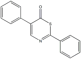 2,5-diphenyl-6H-1,3-thiazin-6-one Struktur