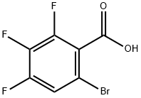 6-ブロモ-2,3,4-トリフルオロ安息香酸 化学構造式