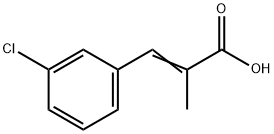 2-Propenoic acid, 3-(3-chlorophenyl)-2-Methyl-,53598-05-3,结构式