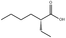 [R,(-)]-2-Ethylhexanoic acid Struktur