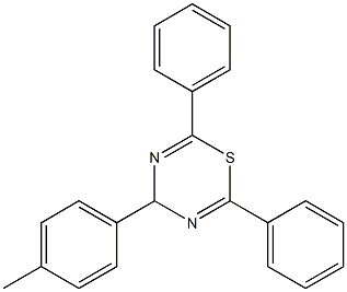 4-(4-methylphenyl)-2,6-diphenyl-4H-1,3,5-thiadiazine,,结构式