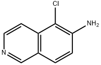 6-Isoquinolinamine,5-chloro-(9CI) Structure