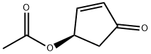 (1R)-4-氧代环戊-2-烯-1-基乙酸酯,59995-48-1,结构式