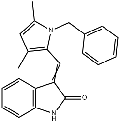 606100-40-7 (3Z)-3-[(1-benzyl-3,5-dimethyl-1H-pyrrol-2-yl)methylidene]-2,3-dihydro-1H-indol-2-one
