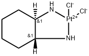 Platinum, dichloro(1,2-cyclohexanediamine-N,N')-, [sp-4-2-(1R-trans)]- Struktur