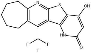 4-hydroxy-12-(trifluoromethyl)-8,9,10,11-tetrahydro-1H-cyclohepta[b]pyrido[2',3':4,5]thieno[3,2-e]pyridin-2(7H)-one|