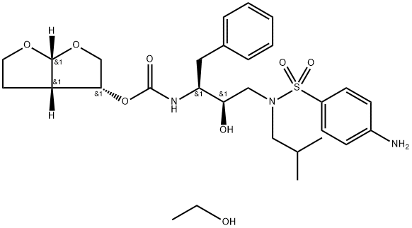 地瑞那韦乙醇盐,635728-49-3,结构式