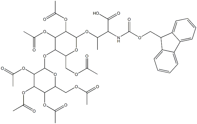 657395-98-7 N-[芴甲氧羰基]-O-[2,3,6-三-O-乙酰基-4-O-(2,3,4,6-四-O-乙酰基-BETA-D-吡喃半乳糖基)-BETA-D-吡喃葡萄糖基]-L-苏氨酸