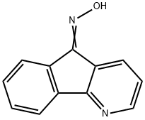 5H-indeno[1,2-b]pyridin-5-one oxime 化学構造式