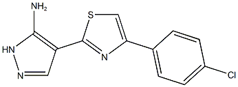 4-[4-(4-chlorophenyl)-1,3-thiazol-2-yl]-1H-pyrazol-5-amine Structure