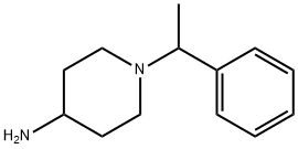1-(1-phenylethyl)piperidin-4-amine 化学構造式