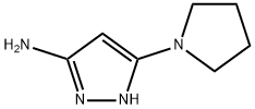 5-(1-吡咯烷基)-1H-吡唑-3-胺,687999-84-4,结构式