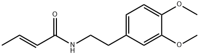 (2E)-N-[2-(3,4-dimethoxyphenyl)ethyl]but-2-enamide,688757-59-7,结构式