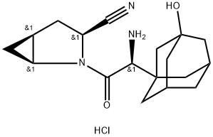 サキサグリプチン塩酸塩 化学構造式