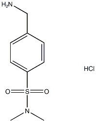 4-(氨基甲基)-N,N-二甲基苯-1-磺酰胺盐酸盐,71398-48-6,结构式