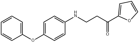1-(furan-2-yl)-3-[(4-phenoxyphenyl)amino]propan-1-one,724753-95-1,结构式
