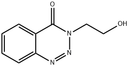 3-(2-hydroxyethyl)-3,4-dihydro-1,2,3-benzotriazin-4-one 化学構造式