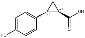 (1S,2S)-rel-2-(4-hydroxyphenyl)cyclopropane-1-carboxylic acid Structure
