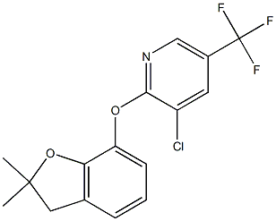 3-chloro-2-[(2,2-dimethyl-2,3-dihydro-1-benzofuran-7-yl)oxy]-5-(trifluoromethyl)pyridine