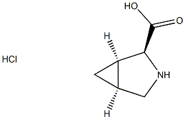 (1R,2S,5S)-rel-3-azabicyclo[3.1.0]hexane-2-carboxylic acid hydrochloride Structure