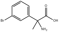 2-氨基-2-(3-溴苯基)丙酸,7399-36-2,结构式