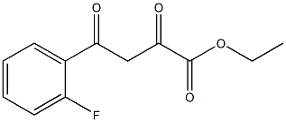 4-(2-氟苯基)-2,4-二氧代丁酸乙酯 结构式