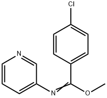 (Z)-(methyl 4-chloro-N-(pyridin-3-yl)benzene-1-carboximidate) Structure