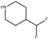 4-Difluoromethylpiperidine Struktur