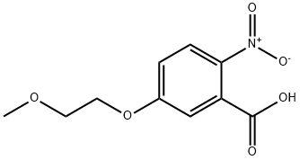5-(2-methoxyethoxy)-2-nitrobenzoic acid Struktur