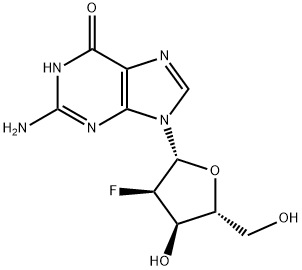 2'-脱氧-2'-氟鸟苷 结构式