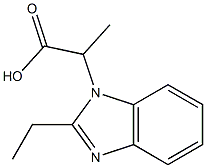 1H-Benzimidazole-1-aceticacid,2-ethyl-alpha-methyl-(9CI) Struktur