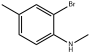 2-溴-4-甲基N甲基苯胺,81090-31-5,结构式