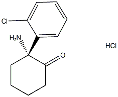 (R)-Norketamine 化学構造式