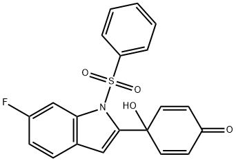 Quinol 1h 化学構造式