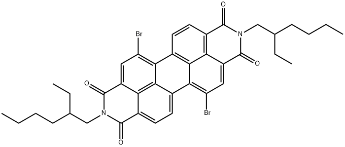 N,N'-Bis(2-ethylhexyloxy)-1,7-dibroMo-3,4,9,10-perylene diiMide Structure